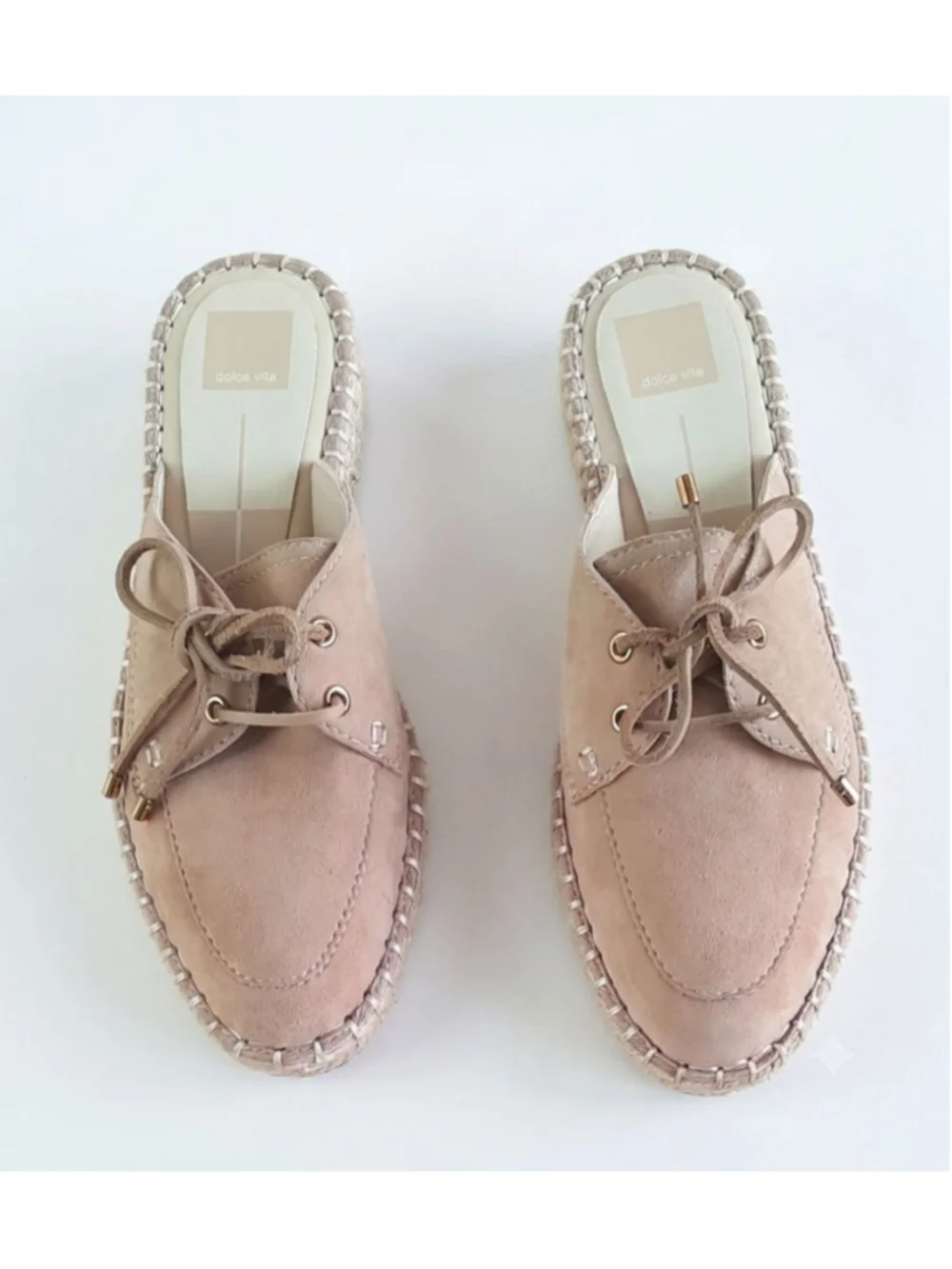 Dolce Vita Women's Hatie Mule Boat Shoes Bamboo /Suede Size 10 EUC